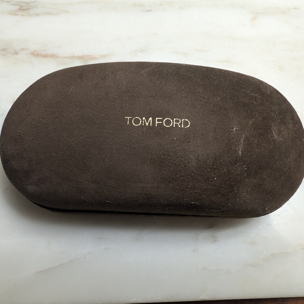Tom Ford Brown Velvet Sunglasses Case Only